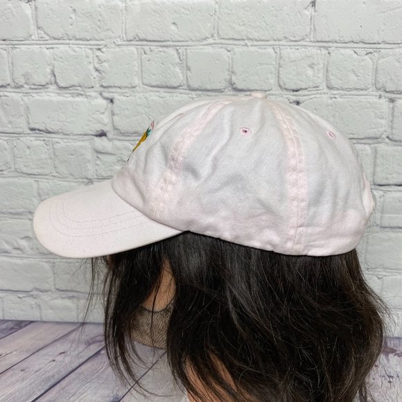 Pink Hat Cap Women Let's Taco 'Bout It Embroidered Ladies - STAINS READ - Picture 2 of 13